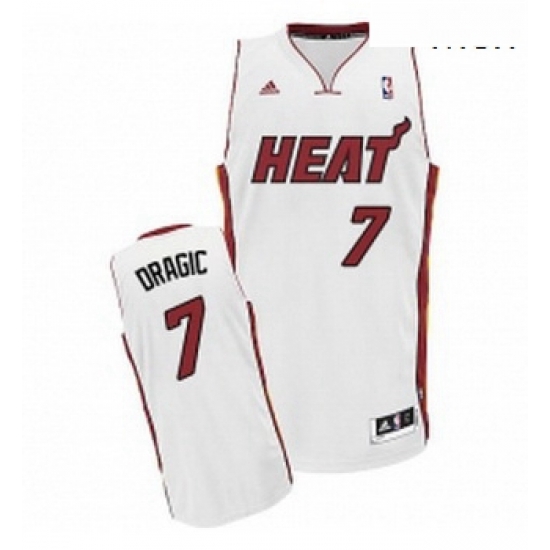 Mens Adidas Miami Heat 7 Goran Dragic Swingman White Home NBA Jersey Mens Adidas Miami Heat 7 Goran Dragic Swingman White Home NBA Jersey