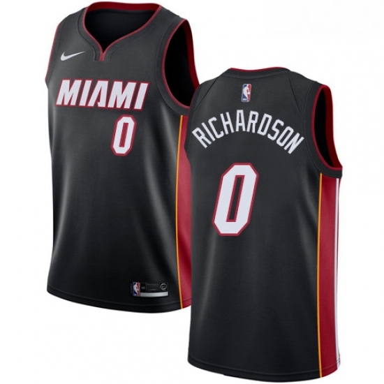 Mens Nike Miami Heat 0 Josh Richardson Swingman Black Road NBA Jersey Icon Edition Mens Nike Miami Heat 0 Josh Richardson Swingman Black Road NBA Jersey Icon Edition