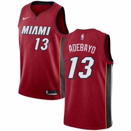 Mens Nike Miami Heat 13 Edrice Adebayo Authentic Red NBA Jersey Statement Edition Mens Nike Miami Heat 13 Edrice Adebayo Authentic Red NBA Jersey Statement Edition