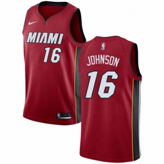 Mens Nike Miami Heat 16 James Johnson Authentic Red NBA Jersey Statement Edition Mens Nike Miami Heat 16 James Johnson Authentic Red NBA Jersey Statement Edition
