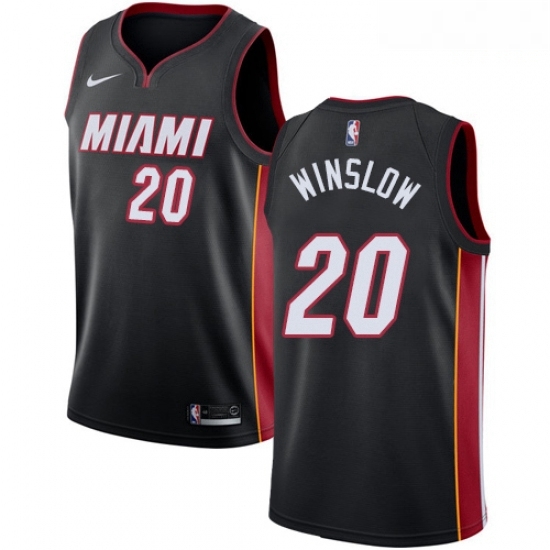 Mens Nike Miami Heat 20 Justise Winslow Swingman Black Road NBA Jersey Icon Edition Mens Nike Miami Heat 20 Justise Winslow Swingman Black Road NBA Jersey Icon Edition