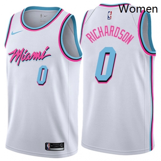 Womens Nike Miami Heat 0 Josh Richardson Swingman White NBA Jersey City Edition Womens Nike Miami Heat 0 Josh Richardson Swingman White NBA Jersey City Edition