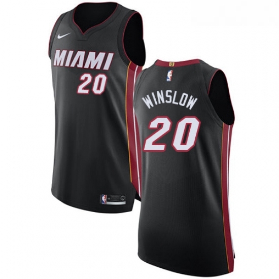Womens Nike Miami Heat 20 Justise Winslow Authentic Black Road NBA Jersey Icon Edition Womens Nike Miami Heat 20 Justise Winslow Authentic Black Road NBA Jersey Icon Edition