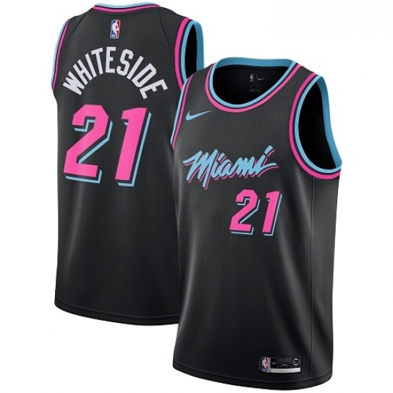 Womens Nike Miami Heat 21 Hassan Whiteside Swingman Black NBA Jersey City Edition Womens Nike Miami Heat 21 Hassan Whiteside Swingman Black NBA Jersey City Edition