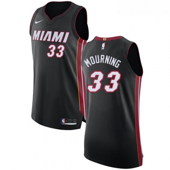 Womens Nike Miami Heat 33 Alonzo Mourning Authentic Black Road NBA Jersey Icon Edition Womens Nike Miami Heat 33 Alonzo Mourning Authentic Black Road NBA Jersey Icon Edition