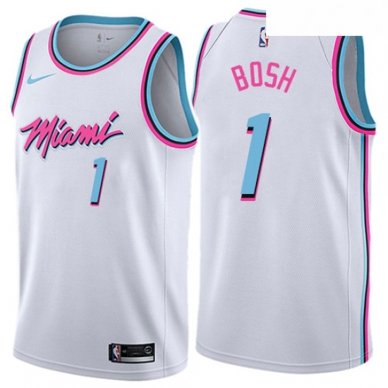 Youth Nike Miami Heat 1 Chris Bosh Swingman White NBA Jersey City Edition Youth Nike Miami Heat 1 Chris Bosh Swingman White NBA Jersey City Edition