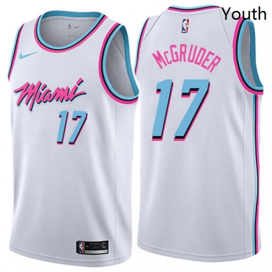 Youth Nike Miami Heat 17 Rodney McGruder Swingman White NBA Jersey City Edition Youth Nike Miami Heat 17 Rodney McGruder Swingman White NBA Jersey City Edition