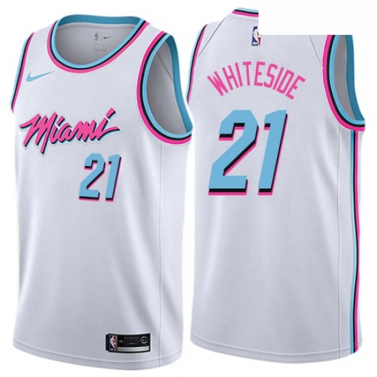 Youth Nike Miami Heat 21 Hassan Whiteside Swingman White NBA Jersey City Edition Youth Nike Miami Heat 21 Hassan Whiteside Swingman White NBA Jersey City Edition