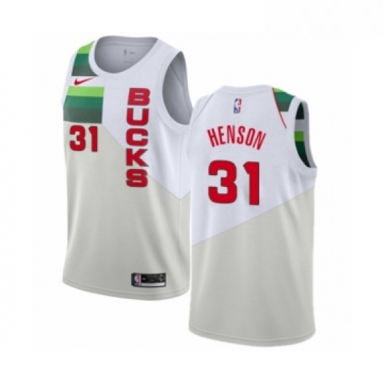 Mens Nike Milwaukee Bucks 31 John Henson White Swingman Jersey Earned Edition Mens Nike Milwaukee Bucks 31 John Henson White Swingman Jersey Earned Edition