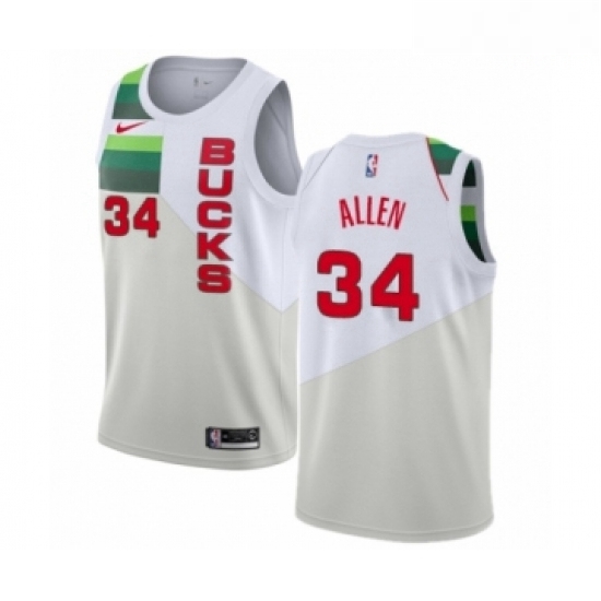 Mens Nike Milwaukee Bucks 34 Ray Allen White Swingman Jersey Earned Edition Mens Nike Milwaukee Bucks 34 Ray Allen White Swingman Jersey Earned Edition