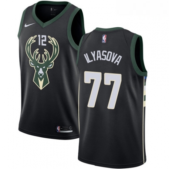 Mens Nike Milwaukee Bucks 77 Ersan Ilyasova Swingman Black NBA Jersey Statement Edition Mens Nike Milwaukee Bucks 77 Ersan Ilyasova Swingman Black NBA Jersey Statement Edition