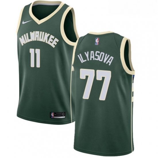 Mens Nike Milwaukee Bucks 77 Ersan Ilyasova Swingman Green NBA Jersey Icon Edition Mens Nike Milwaukee Bucks 77 Ersan Ilyasova Swingman Green NBA Jersey Icon Edition