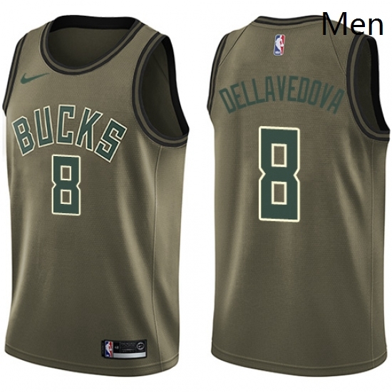 Mens Nike Milwaukee Bucks 8 Matthew Dellavedova Swingman Green Salute to Service NBA Jersey Mens Nike Milwaukee Bucks 8 Matthew Dellavedova Swingman Green Salute to Service NBA Jersey