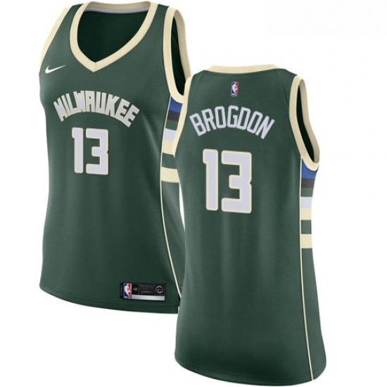 Womens Nike Milwaukee Bucks 13 Malcolm Brogdon Swingman Green Road NBA Jersey Icon Edition Womens Nike Milwaukee Bucks 13 Malcolm Brogdon Swingman Green Road NBA Jersey Icon Edition