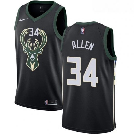 Womens Nike Milwaukee Bucks 34 Ray Allen Swingman Black Alternate NBA Jersey Statement Edition Womens Nike Milwaukee Bucks 34 Ray Allen Swingman Black Alternate NBA Jersey Statement Edition