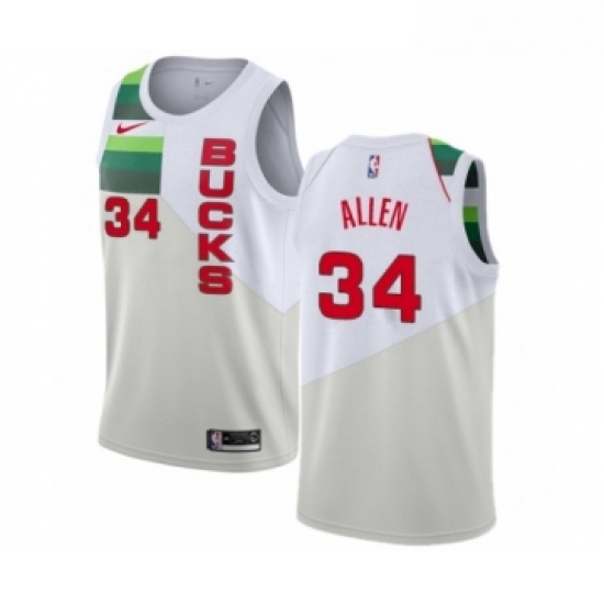 Womens Nike Milwaukee Bucks 34 Ray Allen White Swingman Jersey Earned Edition Womens Nike Milwaukee Bucks 34 Ray Allen White Swingman Jersey Earned Edition