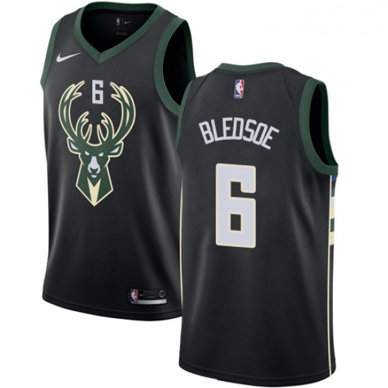 Womens Nike Milwaukee Bucks 6 Eric Bledsoe Swingman Black Alternate NBA Jersey Statement Edition Womens Nike Milwaukee Bucks 6 Eric Bledsoe Swingman Black Alternate NBA Jersey Statement Edition
