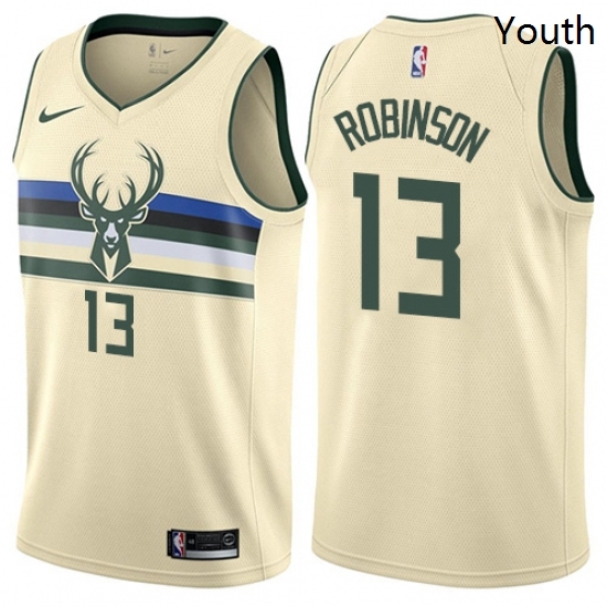 Youth Nike Milwaukee Bucks 13 Glenn Robinson Swingman Cream NBA Jersey City Edition Youth Nike Milwaukee Bucks 13 Glenn Robinson Swingman Cream NBA Jersey City Edition