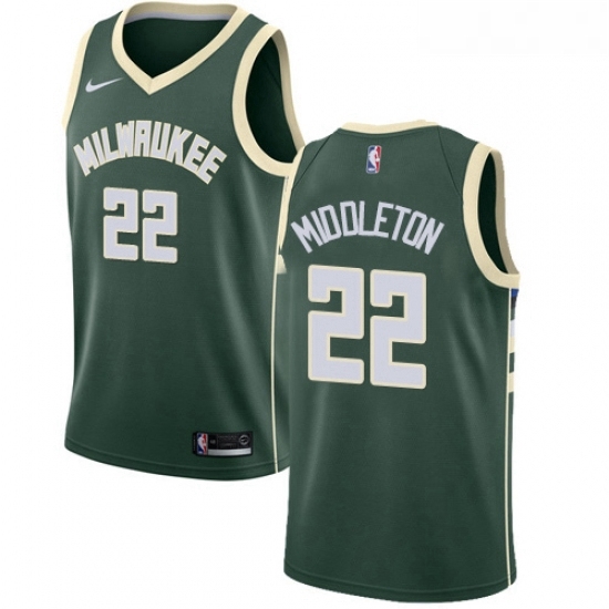 Youth Nike Milwaukee Bucks 22 Khris Middleton Swingman Green Road NBA Jersey Icon Edition Youth Nike Milwaukee Bucks 22 Khris Middleton Swingman Green Road NBA Jersey Icon Edition