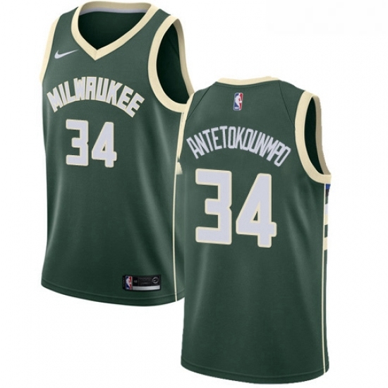 Youth Nike Milwaukee Bucks 34 Giannis Antetokounmpo Swingman Green Road NBA Jersey Icon Edition Youth Nike Milwaukee Bucks 34 Giannis Antetokounmpo Swingman Green Road NBA Jersey Icon Edition