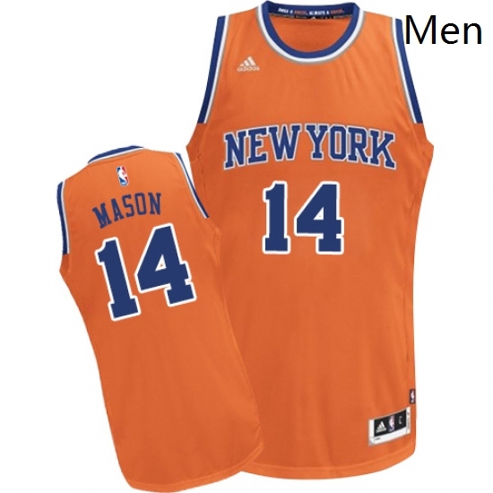 Mens Adidas New York Knicks 14 Anthony Mason Swingman Orange Alternate NBA Jersey Mens Adidas New York Knicks 14 Anthony Mason Swingman Orange Alternate NBA Jersey