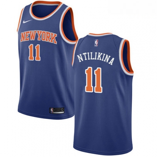 Mens Nike New York Knicks 11 Frank Ntilikina Swingman Royal Blue NBA Jersey Icon Edition Mens Nike New York Knicks 11 Frank Ntilikina Swingman Royal Blue NBA Jersey Icon Edition
