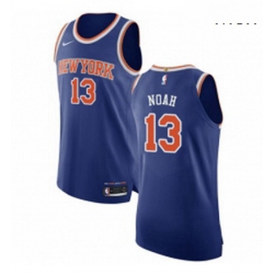 Mens Nike New York Knicks 13 Joakim Noah Authentic Royal Blue NBA Jersey Icon Edition Mens Nike New York Knicks 13 Joakim Noah Authentic Royal Blue NBA Jersey Icon Edition