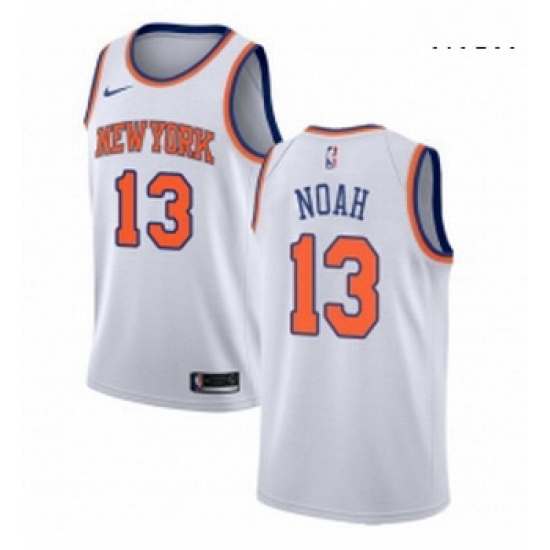 Mens Nike New York Knicks 13 Joakim Noah Swingman White NBA Jersey Association Edition Mens Nike New York Knicks 13 Joakim Noah Swingman White NBA Jersey Association Edition