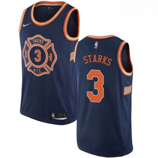 Mens Nike New York Knicks 3 John Starks Swingman Navy Blue NBA Jersey City Edition Mens Nike New York Knicks 3 John Starks Swingman Navy Blue NBA Jersey City Edition