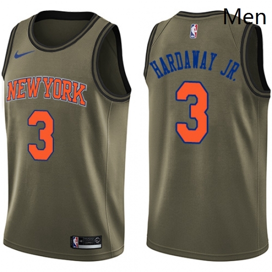 Mens Nike New York Knicks 3 Tim Hardaway Jr Swingman Green Salute to Service NBA Jersey Mens Nike New York Knicks 3 Tim Hardaway Jr Swingman Green Salute to Service NBA Jersey