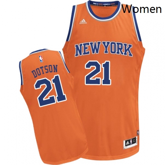 Womens Adidas New York Knicks 21 Damyean Dotson Swingman Orange Alternate NBA Jersey Womens Adidas New York Knicks 21 Damyean Dotson Swingman Orange Alternate NBA Jersey
