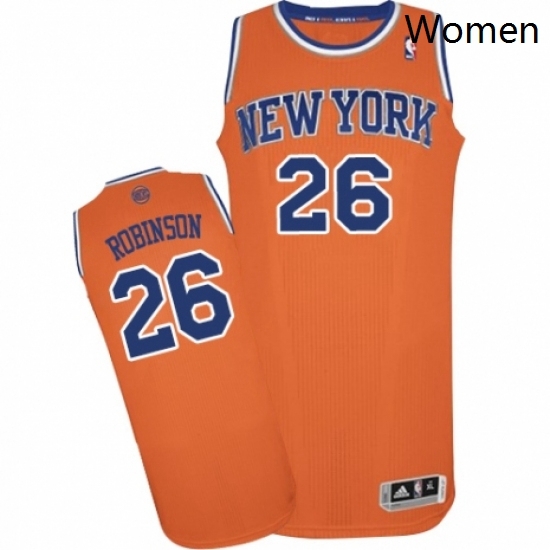 Womens Adidas New York Knicks 26 Mitchell Robinson Authentic Orange Alternate NBA Jersey Womens Adidas New York Knicks 26 Mitchell Robinson Authentic Orange Alternate NBA Jersey