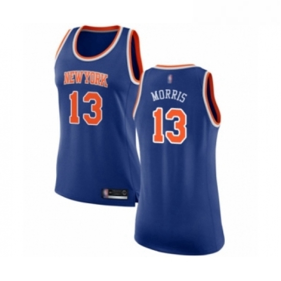 Womens New York Knicks 13 Marcus Morris Swingman Royal Blue Basketball Jersey Icon Edition Womens New York Knicks 13 Marcus Morris Swingman Royal Blue Basketball Jersey Icon Edition