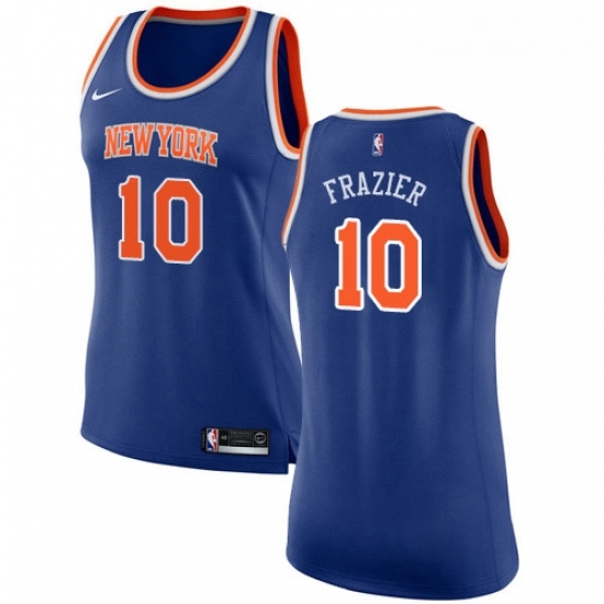 Womens Nike New York Knicks 10 Walt Frazier Authentic Royal Blue NBA Jersey Icon Edition Womens Nike New York Knicks 10 Walt Frazier Authentic Royal Blue NBA Jersey Icon Edition