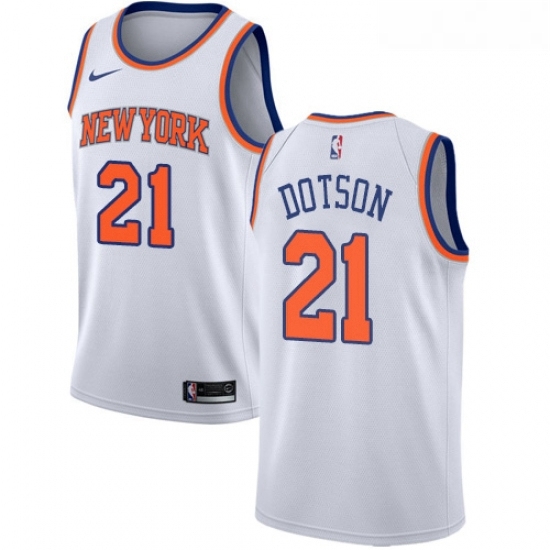 Womens Nike New York Knicks 21 Damyean Dotson Swingman White NBA Jersey Association Edition Womens Nike New York Knicks 21 Damyean Dotson Swingman White NBA Jersey Association Edition
