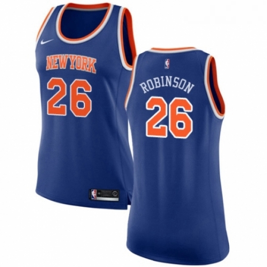 Womens Nike New York Knicks 26 Mitchell Robinson Swingman Royal Blue NBA Jersey Icon Edition Womens Nike New York Knicks 26 Mitchell Robinson Swingman Royal Blue NBA Jersey Icon Edition