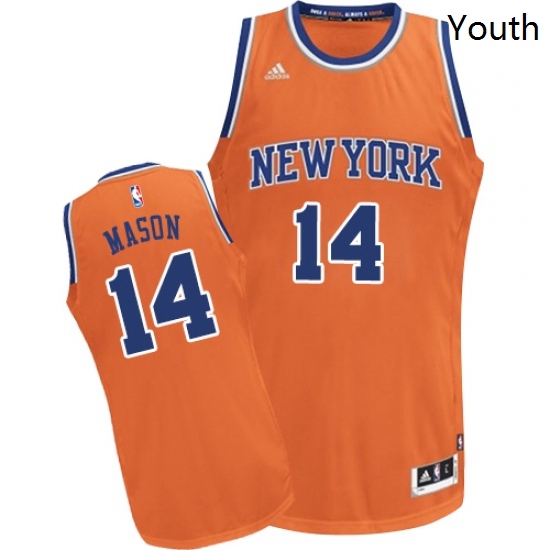 Youth Adidas New York Knicks 14 Anthony Mason Swingman Orange Alternate NBA Jersey Youth Adidas New York Knicks 14 Anthony Mason Swingman Orange Alternate NBA Jersey