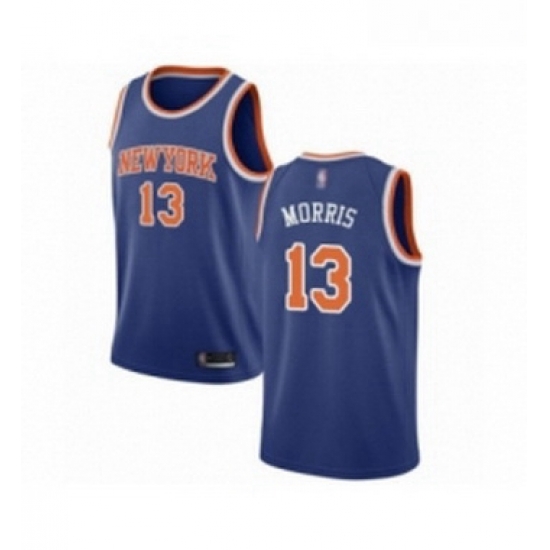 Youth New York Knicks 13 Marcus Morris Swingman Royal Blue Basketball Jersey Icon Edition 