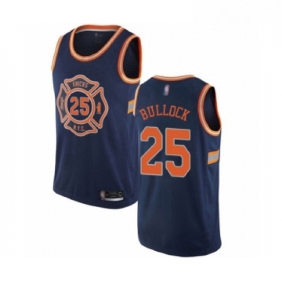 Youth New York Knicks 25 Reggie Bullock Swingman Navy Blue Basketball Jersey City Edition Youth New York Knicks 25 Reggie Bullock Swingman Navy Blue Basketball Jersey City Edition