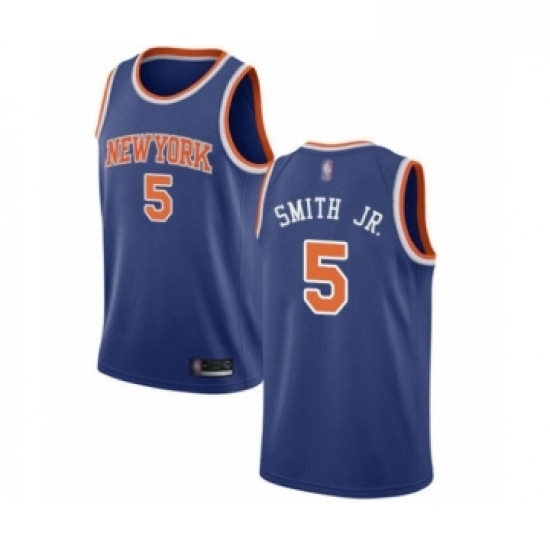 Youth New York Knicks 5 Dennis Smith Jr Swingman Royal Blue Basketball Jersey Icon Edition Youth New York Knicks 5 Dennis Smith Jr Swingman Royal Blue Basketball Jersey Icon Edition