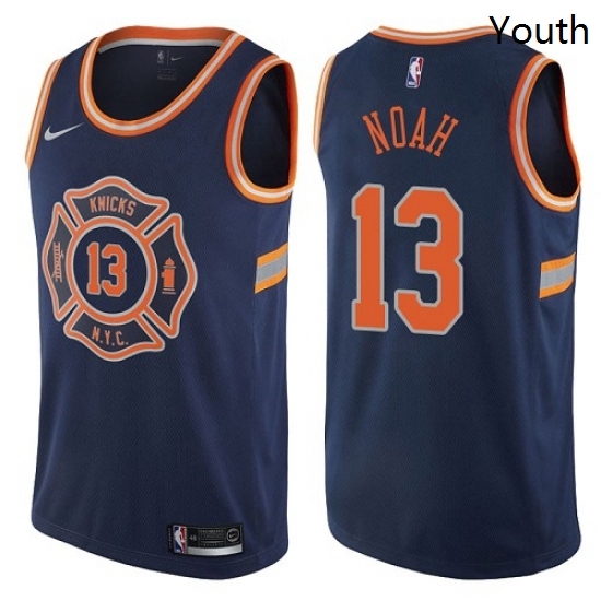 Youth Nike New York Knicks 13 Joakim Noah Swingman Navy Blue NBA Jersey City Edition Youth Nike New York Knicks 13 Joakim Noah Swingman Navy Blue NBA Jersey City Edition