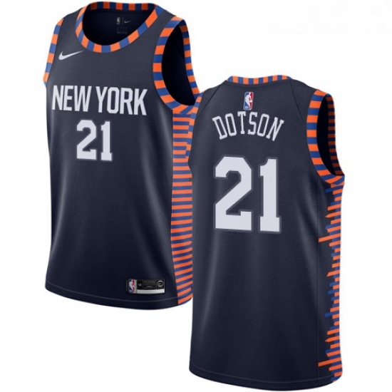 Youth Nike New York Knicks 21 Damyean Dotson Swingman Navy Blue NBA Jersey 2018 19 City Edition Youth Nike New York Knicks 21 Damyean Dotson Swingman Navy Blue NBA Jersey 2018 19 City Edition