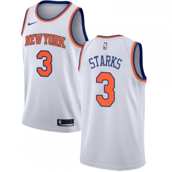 Youth Nike New York Knicks 3 John Starks Authentic White NBA Jersey Association Edition Youth Nike New York Knicks 3 John Starks Authentic White NBA Jersey Association Edition