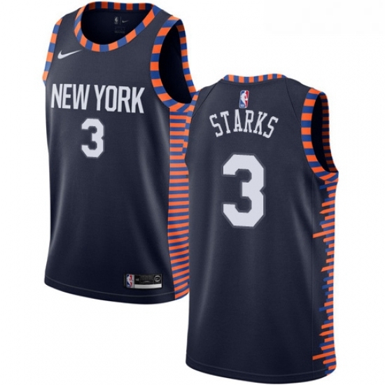 Youth Nike New York Knicks 3 John Starks Swingman Navy Blue NBA Jersey 2018 19 City Edition Youth Nike New York Knicks 3 John Starks Swingman Navy Blue NBA Jersey 2018 19 City Edition