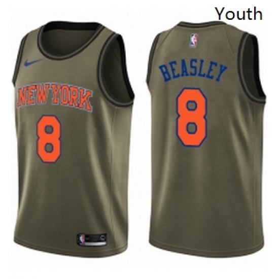 Youth Nike New York Knicks 8 Michael Beasley Swingman Green Salute to Service NBA Jersey Youth Nike New York Knicks 8 Michael Beasley Swingman Green Salute to Service NBA Jersey