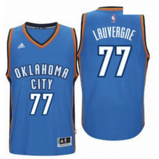 Mens Oklahoma City Thunder 77 Joffrey Lauvergne adidas Light Blue New Swingman Road Jersey Mens Oklahoma City Thunder 77 Joffrey Lauvergne adidas Light Blue New Swingman Road Jersey