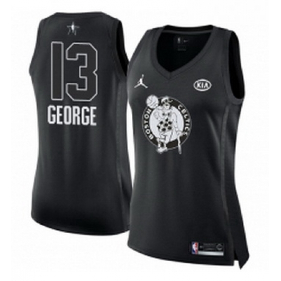 Womens Nike Jordan Oklahoma City Thunder 13 Paul George Swingman Black 2018 All Star Game NBA Jersey Womens Nike Jordan Oklahoma City Thunder 13 Paul George Swingman Black 2018 All Star Game NBA Jersey