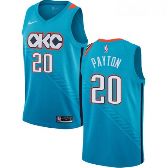 Womens Nike Oklahoma City Thunder 20 Gary Payton Swingman Turquoise NBA Jersey City Edition Womens Nike Oklahoma City Thunder 20 Gary Payton Swingman Turquoise NBA Jersey City Edition