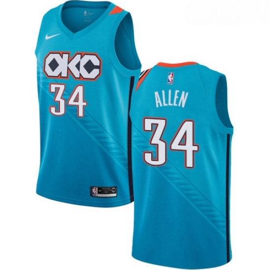 Womens Nike Oklahoma City Thunder 34 Ray Allen Swingman Turquoise NBA Jersey City Edition Womens Nike Oklahoma City Thunder 34 Ray Allen Swingman Turquoise NBA Jersey City Edition