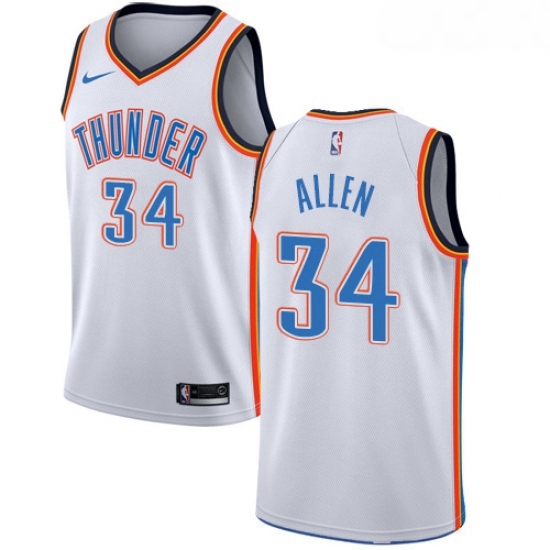 Womens Nike Oklahoma City Thunder 34 Ray Allen Swingman White Home NBA Jersey Association Edition Womens Nike Oklahoma City Thunder 34 Ray Allen Swingman White Home NBA Jersey Association Edition